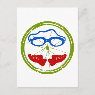 Triathlon cool artistic design postcard