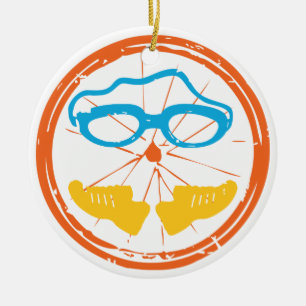 Triathlon Cool Design Ceramic Tree Decoration