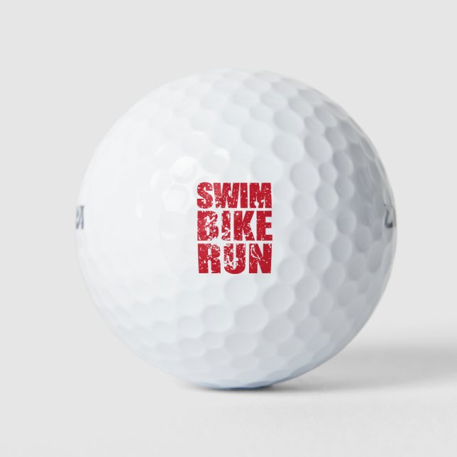 Triathlon cool design golf balls (Front)
