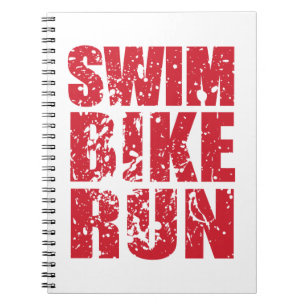 Triathlon cool design notebook
