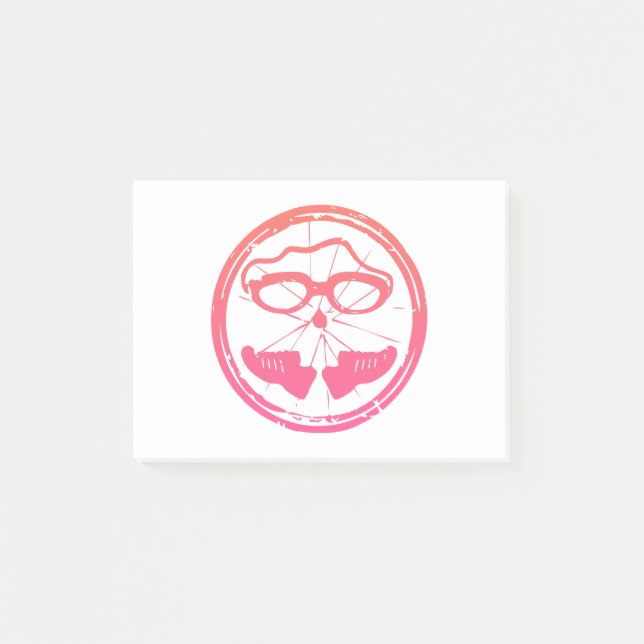 Triathlon cool design post-it notes (Front)