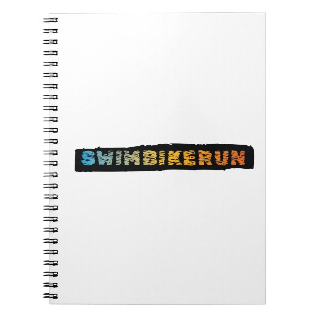 Triathlon Cool Design Spiral Notebook (Front)