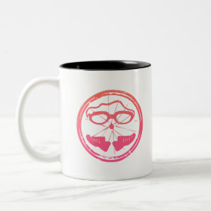Triathlon cool design Two-Tone coffee mug