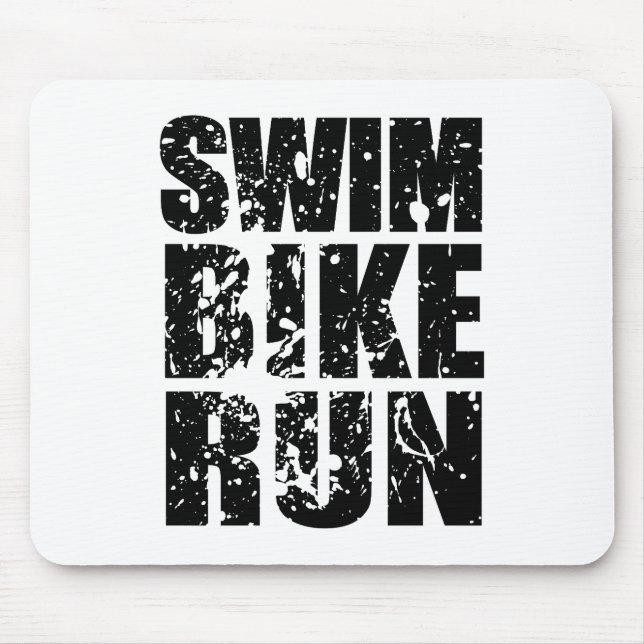 Triathlon cool logo for all sport lovers mouse pad (Front)