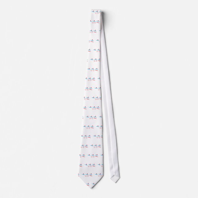 Triathlon cool logo illustration tie (Front)