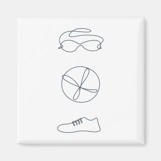 Triathlon cool new design magnet