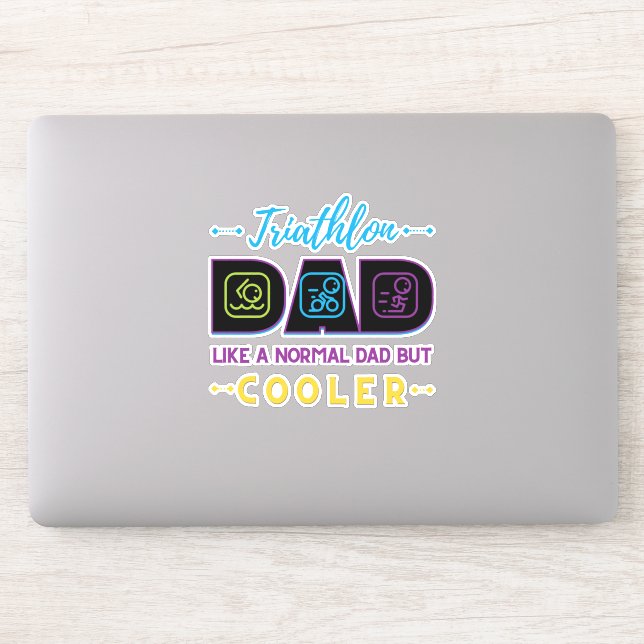 Triathlon dad, like a normal dad but cooler (Computer)