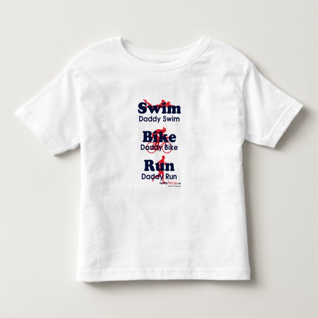 Triathlon Daddy Toddler T-Shirt (Front)