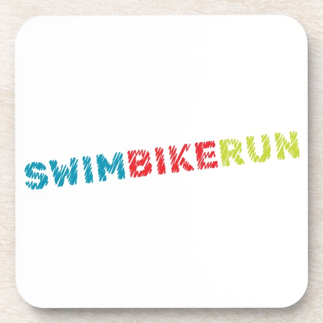 Triathlon design coaster (Front)