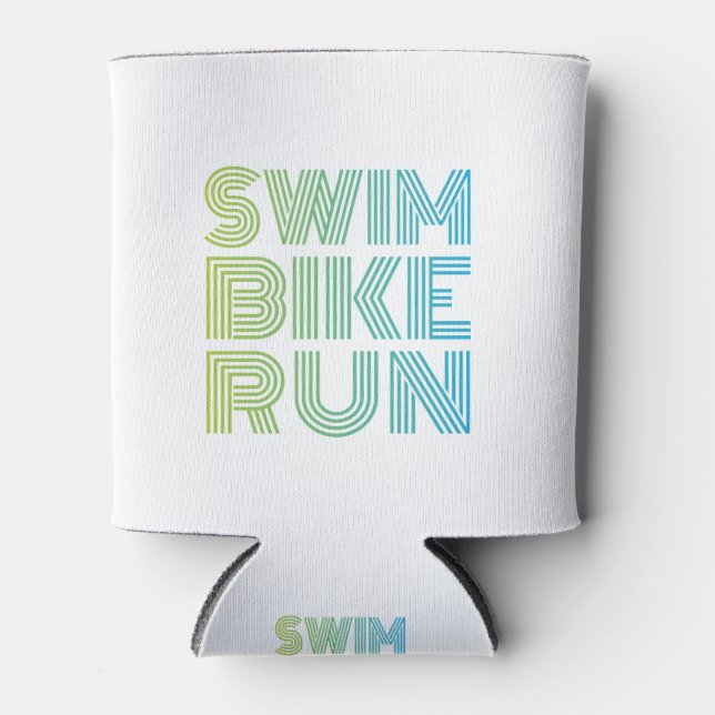 Triathlon design in colours can cooler (Front)