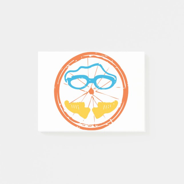 Triathlon design, on various consumer goods post-it notes (Front)