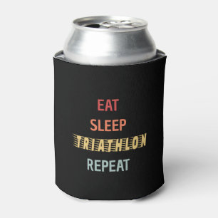 Triathlon - Eat Sleep Triathlon Repeat Can Cooler