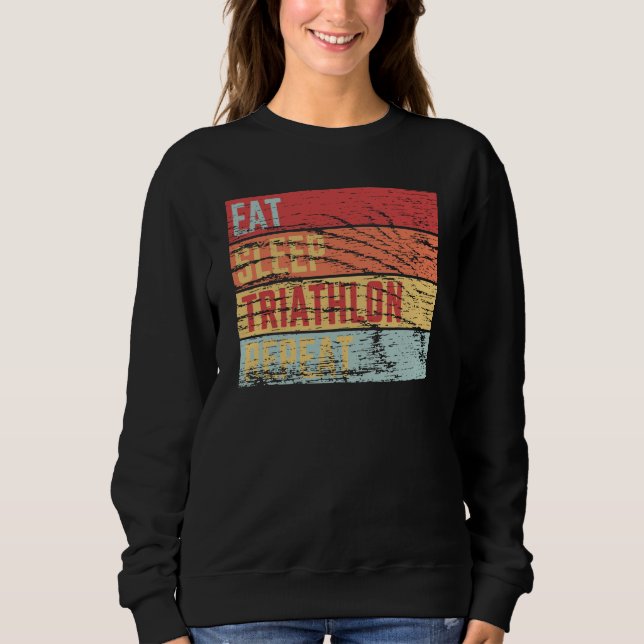 Triathlon - Eat Sleep Triathlon Repeat Sweatshirt (Front)