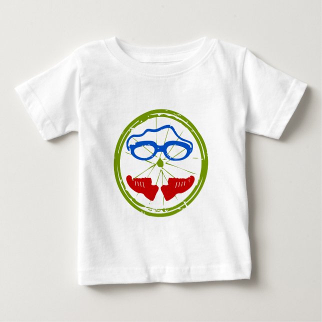 Triathlon Face Baby T-Shirt (Front)