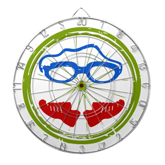 Triathlon Face Dartboard (Front)