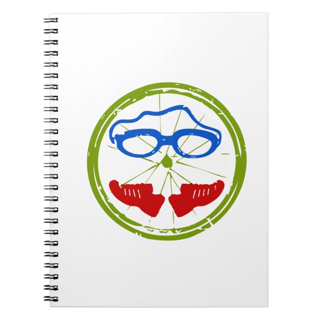 Triathlon Face Spiral Notebook (Front)