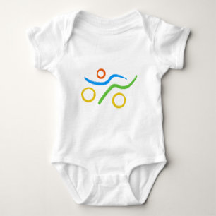 Triathlon Freak logo Baby Bodysuit