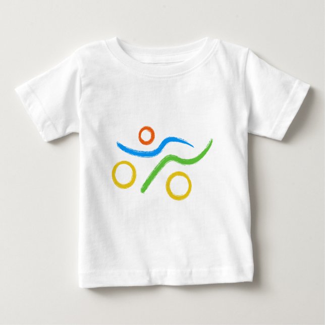 Triathlon Freak logo Baby T-Shirt (Front)