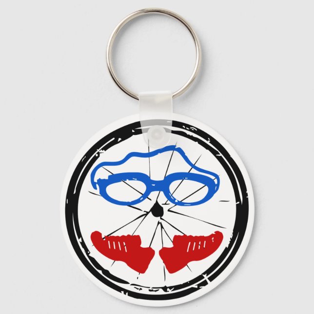 Triathlon Freak logo Key Ring (Front)