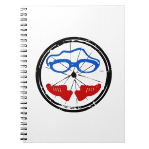 Triathlon Freak logo Spiral Notebook