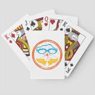 Triathlon fun design playing cards