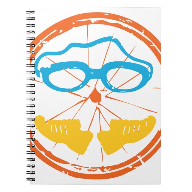 Triathlon fun design spiral notebook (Front)
