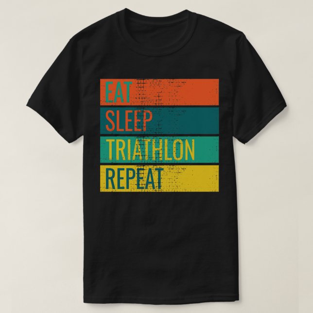 Triathlon Funny T-Shirt (Design Front)