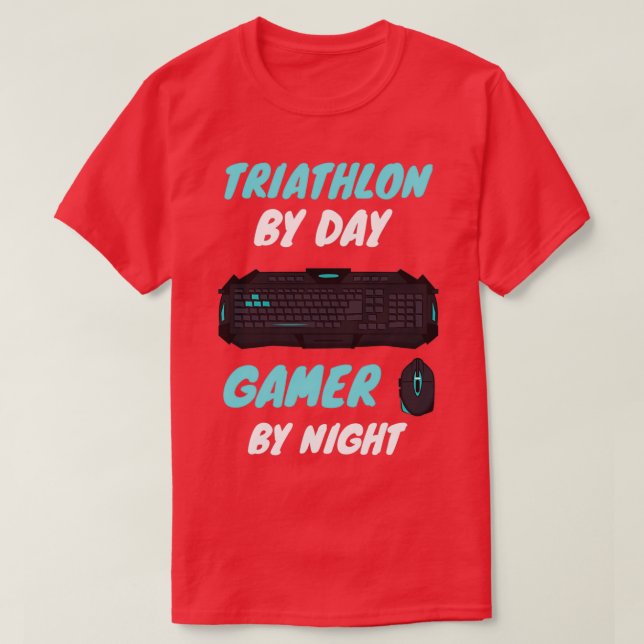 Triathlon Gamer T-Shirt (Design Front)