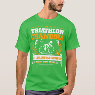 Triathlon Grandma Christmas Gift or Birthday Prese T-Shirt