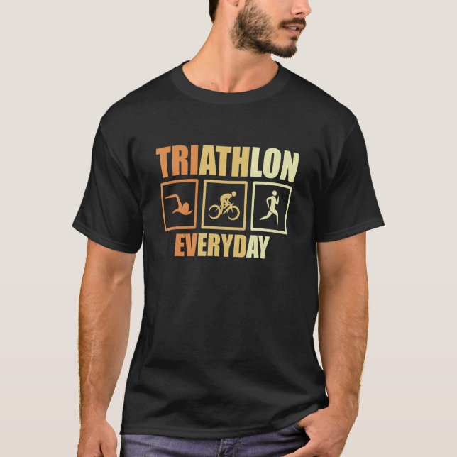 Triathlon Instructor For Triathlete Coach T-Shirt (Front)