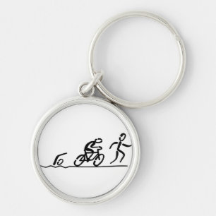 Triathlon key key ring