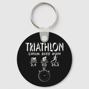 Triathlon Key Ring