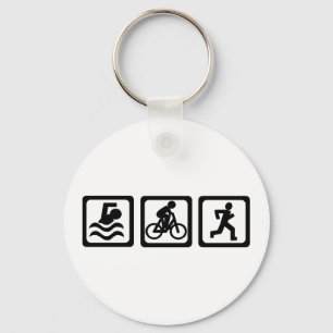 Triathlon Key Ring