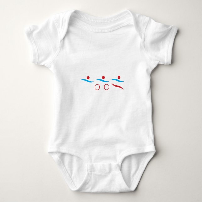 Triathlon Logo Baby Bodysuit (Front)