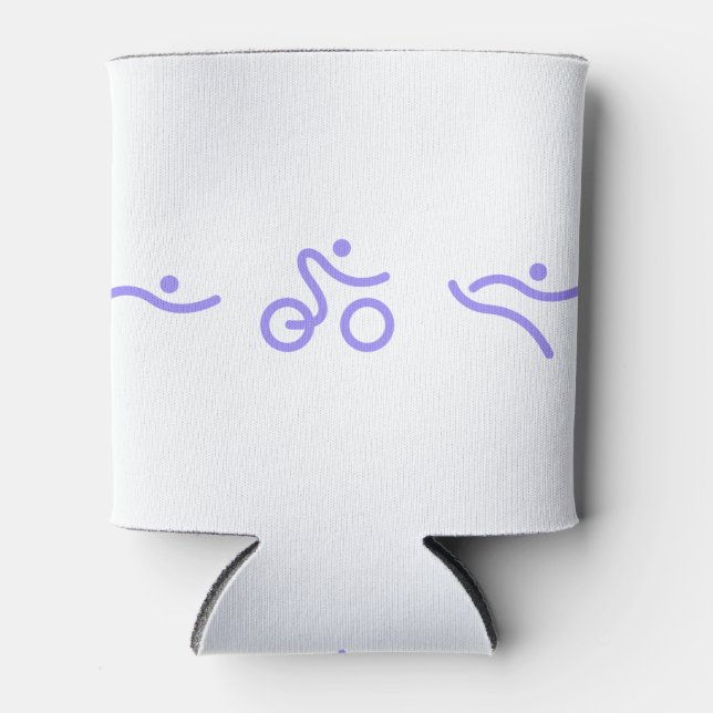 Triathlon logo can cooler (Front)