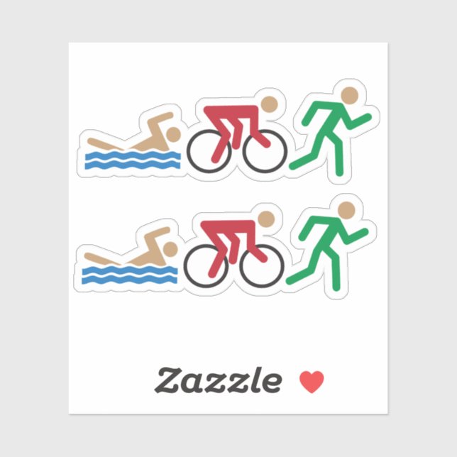 Triathlon logo icons in colour (Sheet)