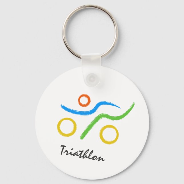 Triathlon logo key ring (Front)
