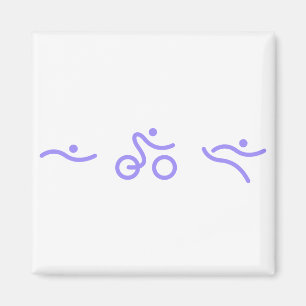 Triathlon logo magnet