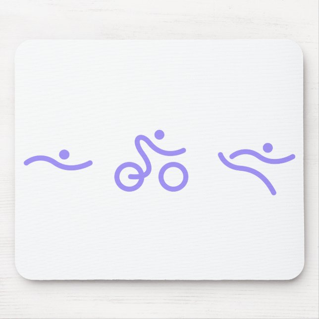 Triathlon logo mouse pad (Front)