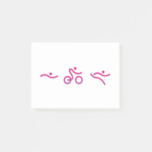Triathlon logo post-it notes