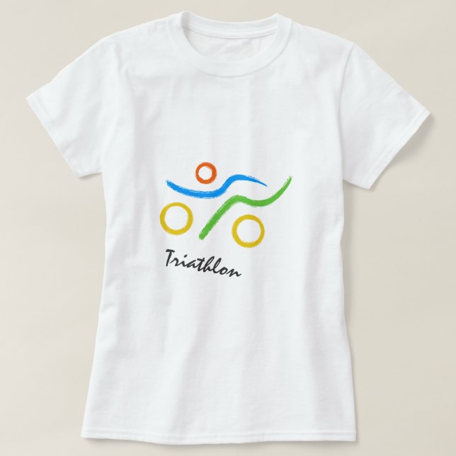 Triathlon logo T-Shirt (Design Front)