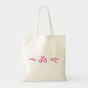 Triathlon logo tote bag