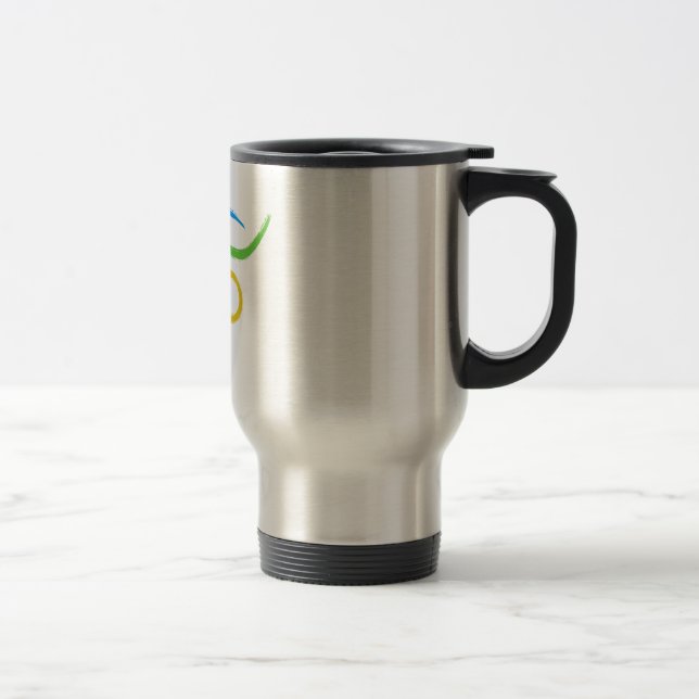 Triathlon logo travel mug (Right)