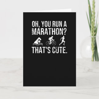 Triathlon Lover Gifts Triathlete Endurance Sports Card