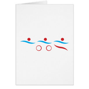 Triathlon modern cool logo