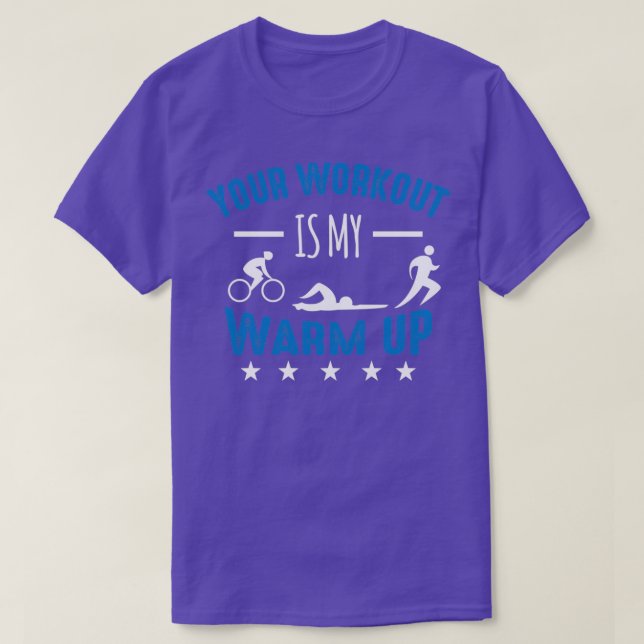 Triathlon Motif for Triathletes 10 T-Shirt (Design Front)