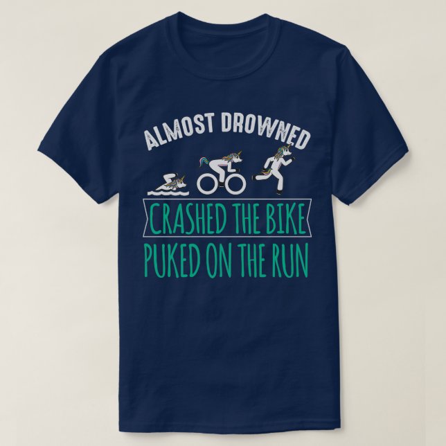 Triathlon Motif for Triathletes 12 T-Shirt (Design Front)