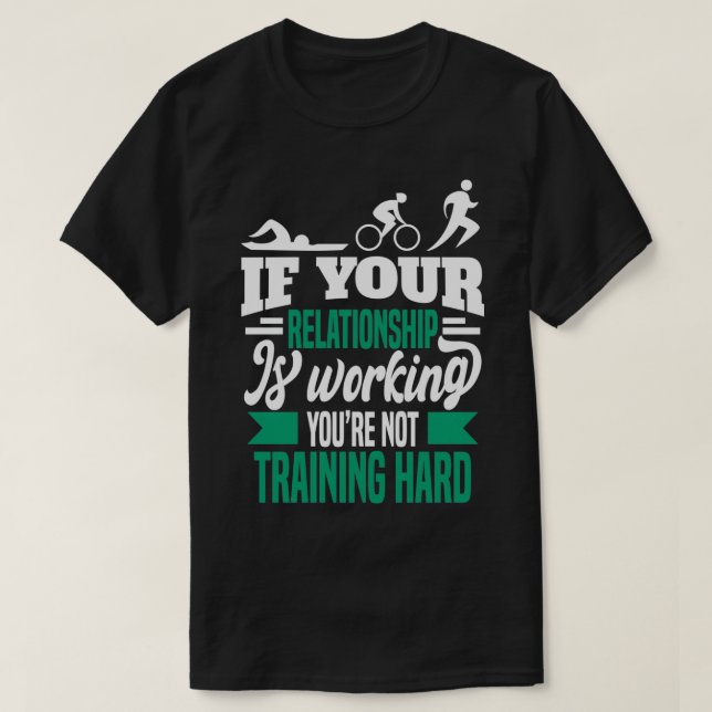Triathlon Motif for Triathletes 14 T-Shirt (Design Front)