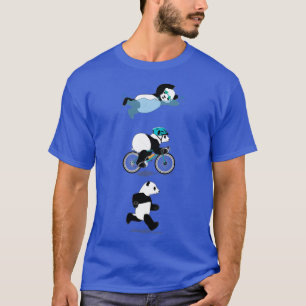 Triathlon Panda Pink T-Shirt