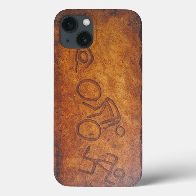 Triathlon Petroglyph Case-Mate iPhone Case (Back)